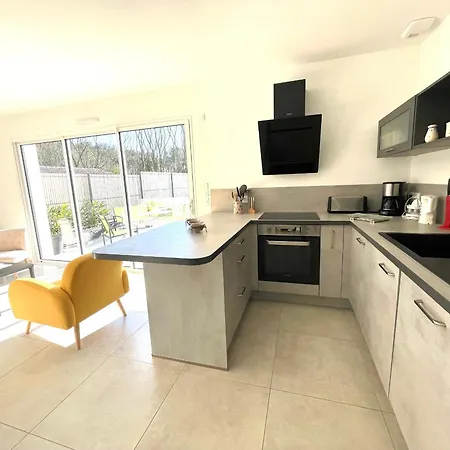 Дом отдыха Maison Familiale Recente Avec Jardin, Et Commerces A Pied, 6 Couchages, Wifi, Parking Privatif - Fr-1-231-297